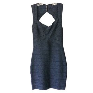 Guess - Blue Bandage Bodycon Sweetheart dress